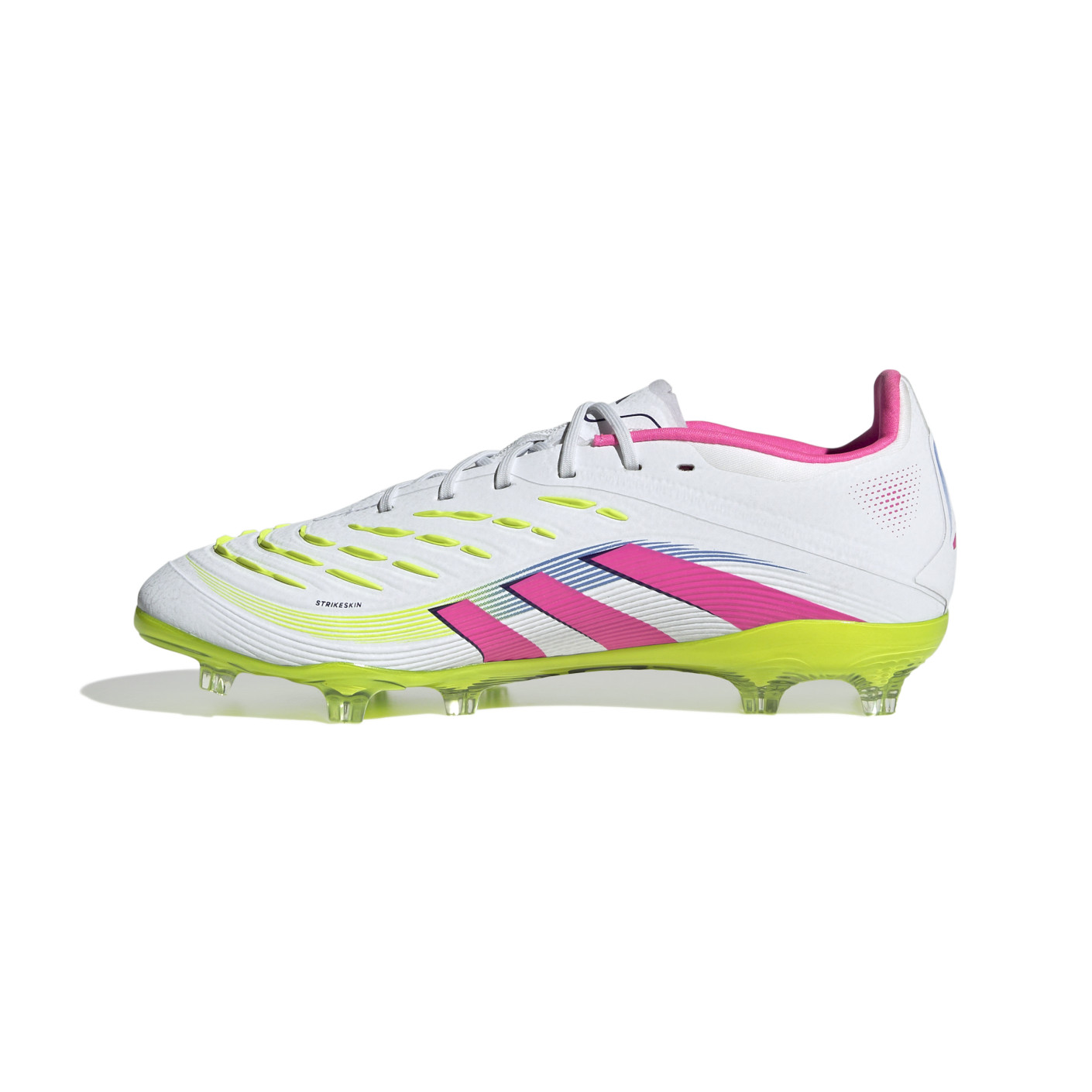 Adidas Predator Elite Gras Voetbalschoenen (FG) Kids Wit Roze Neongeel
