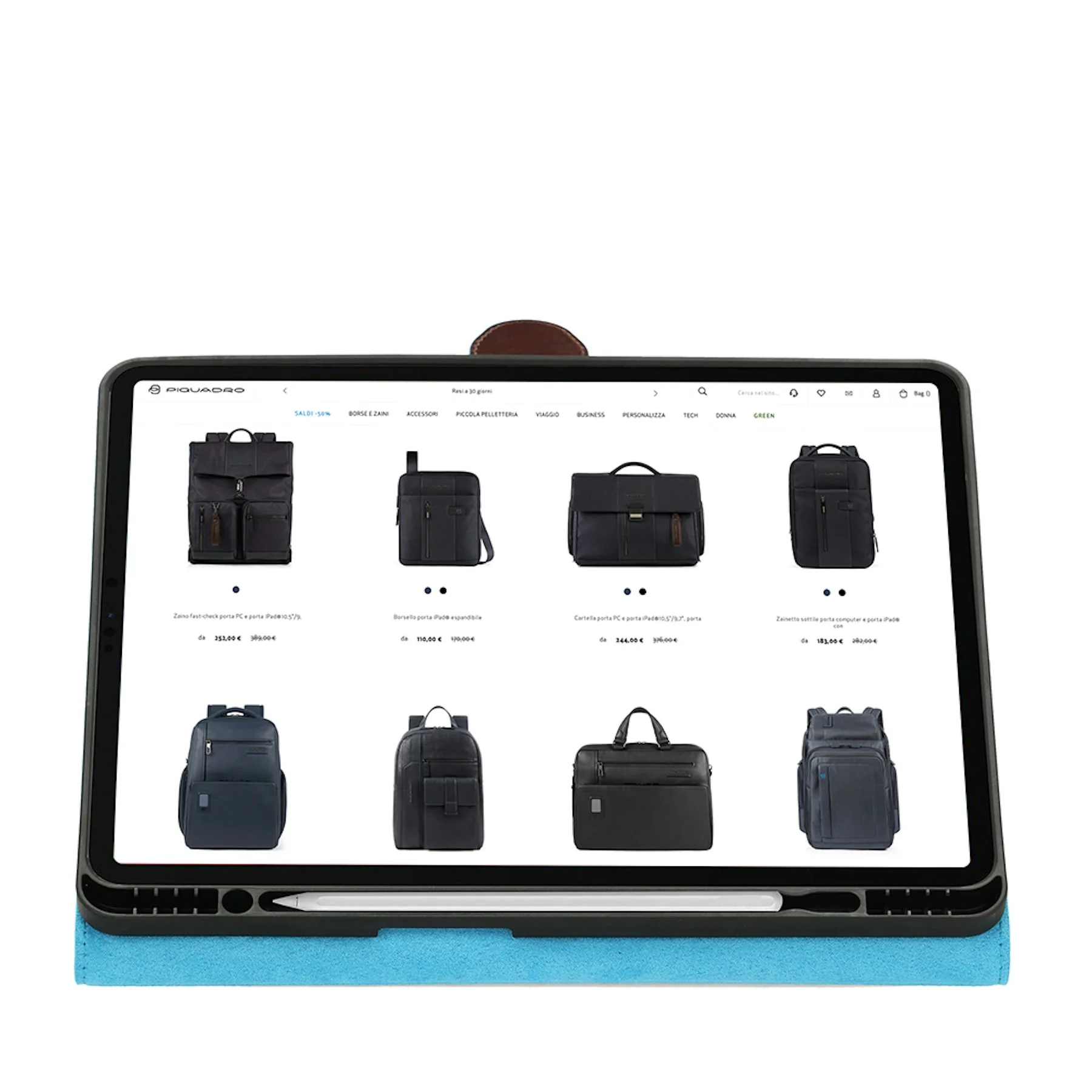 Housse en cuir pour ipadpro 12,9 avec support | Marron