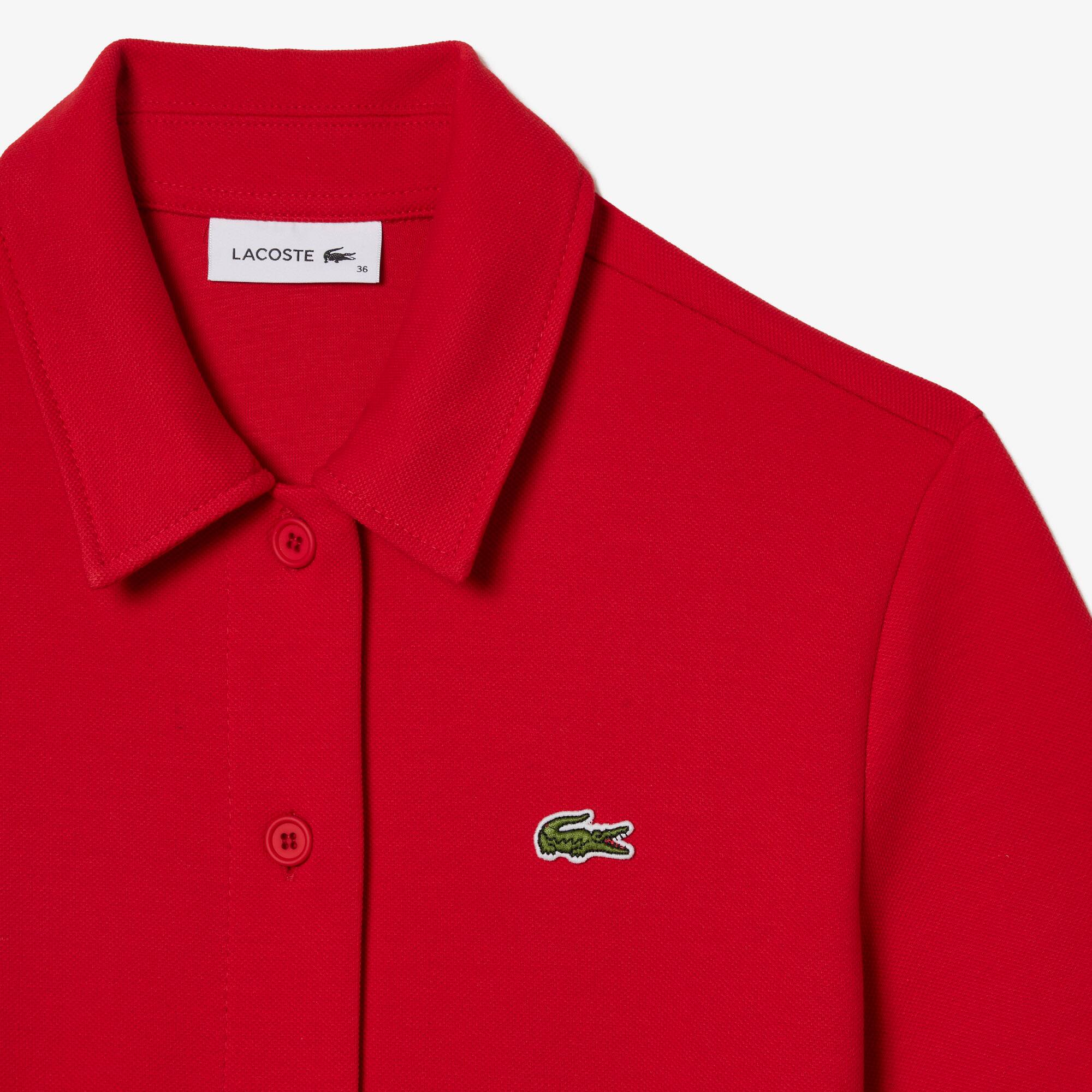 Damen LACOSTE Polokleid aus Bio-Baumwolle Kleider & Röcke - Rot - Lacoste - Damen