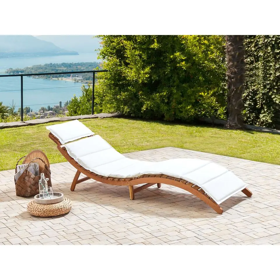 LUINO - Ligstoel - Wit - Hout