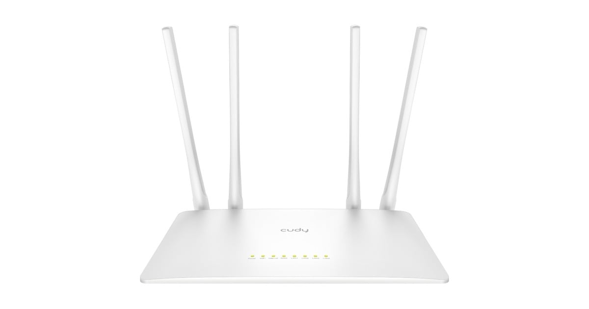 CudyAC1200 Wi-Fi Router  (Wit, Cudy App)