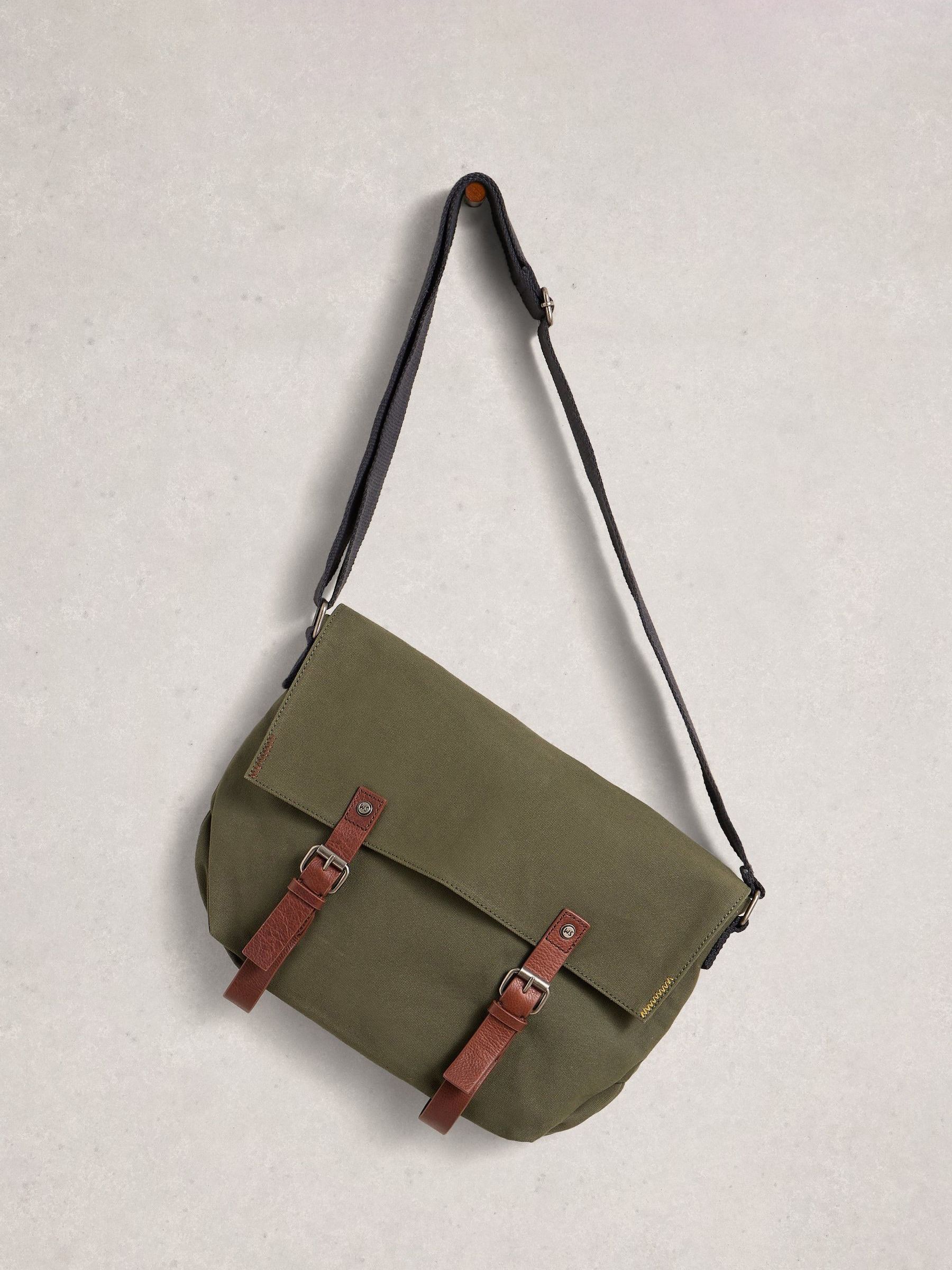 White Stuff Charlie Canvas Messenger Bag