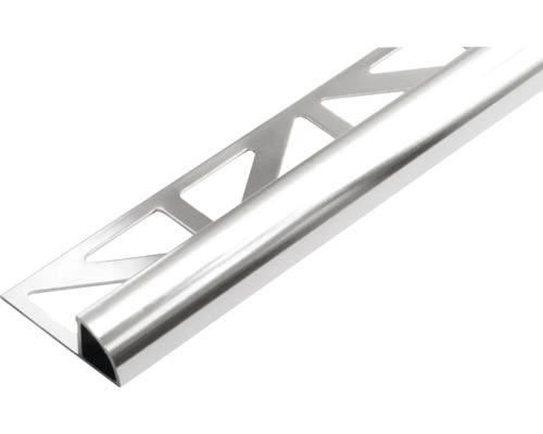Durondell kwartcirkel eindprofiel, aluminium, zilver, 250 cm hoog, 8 mm