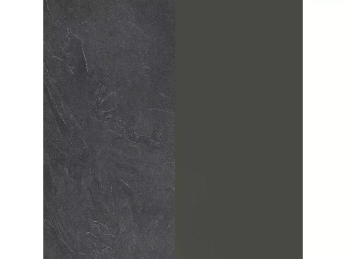 Îlot de cuisine Dcannaval, Armoire polyvalente, Meuble de kitchenette, Table auxiliaire, 100% Made in Italy, 160x90h90 cm, Anthracite et Ardoise