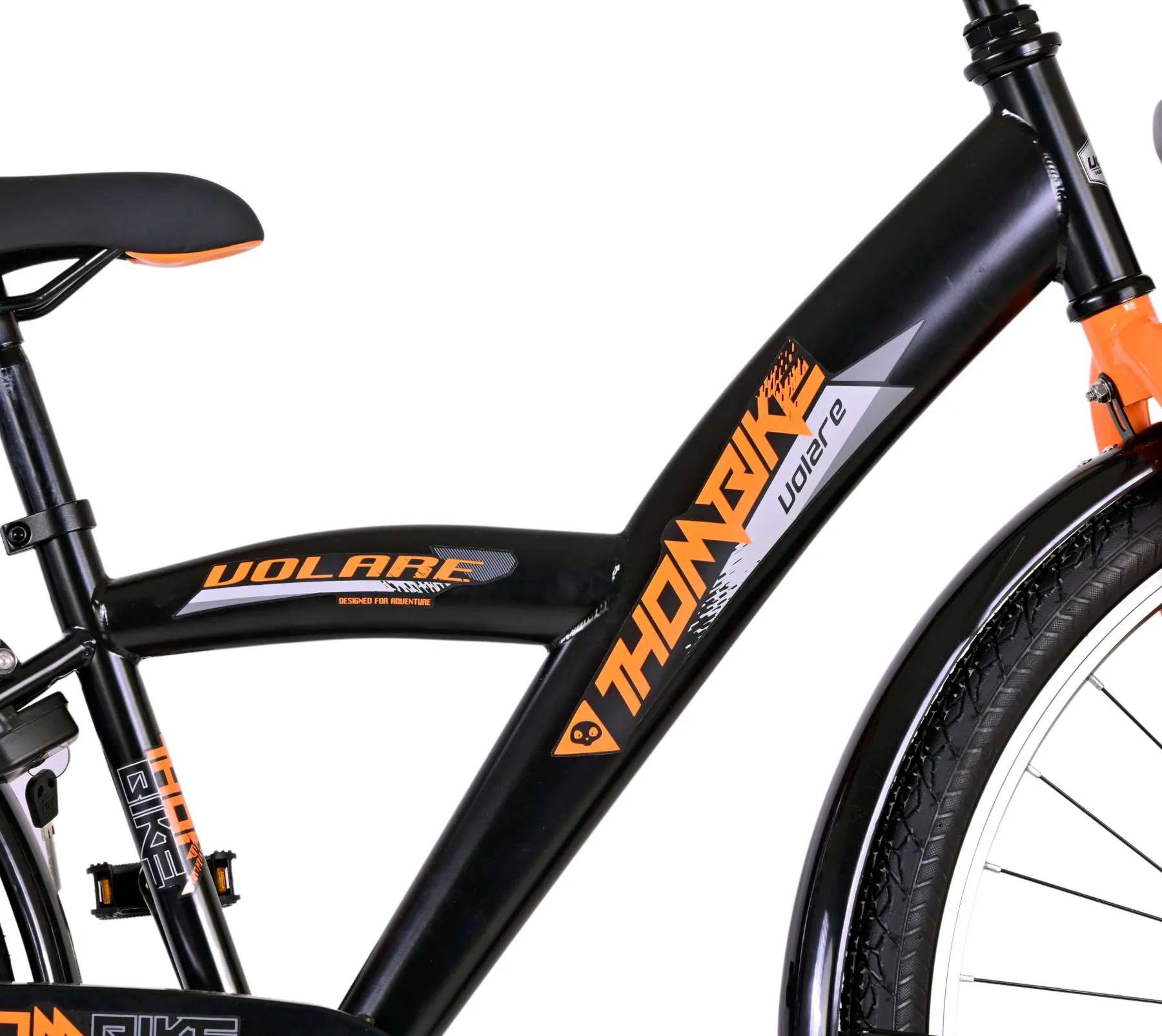 Kinderfahrrad Thombike für Jungen 26 Zoll Kinderrad in Schwarz Orange