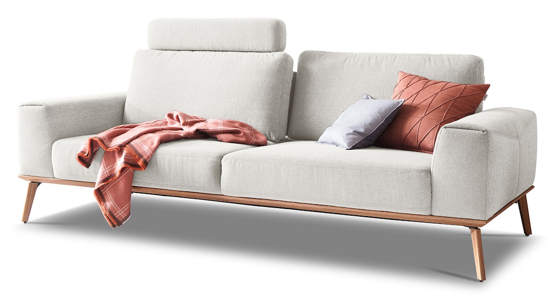 SCHÖNER WOHNEN-Kollektion Sofa 3-Sitzer STAGE Stoff Trend snowweiß
