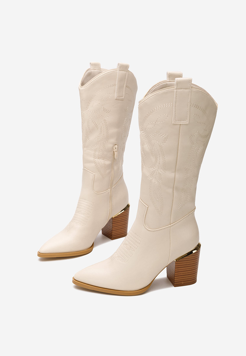Santiag femme beige Galice