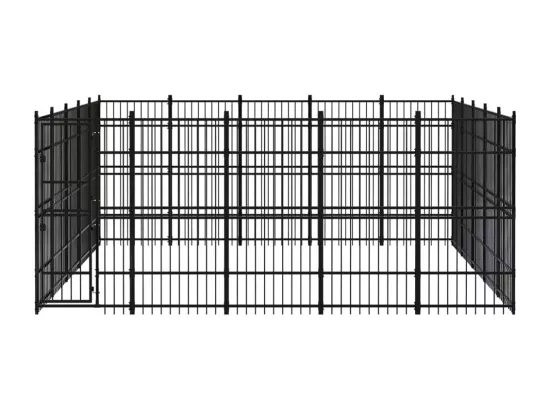 Chenil cage enclos pac noire 480 x 480 x 200 cm 02_0041819
