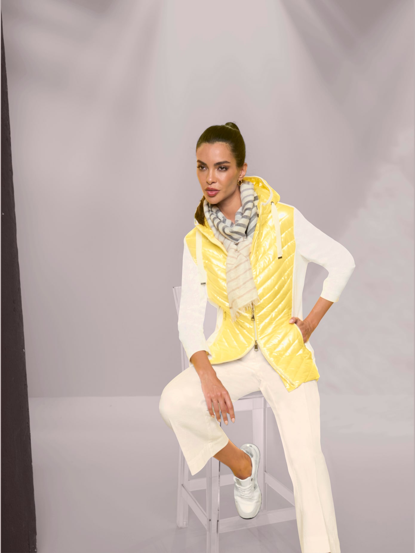 Veste à la brillance métallisée