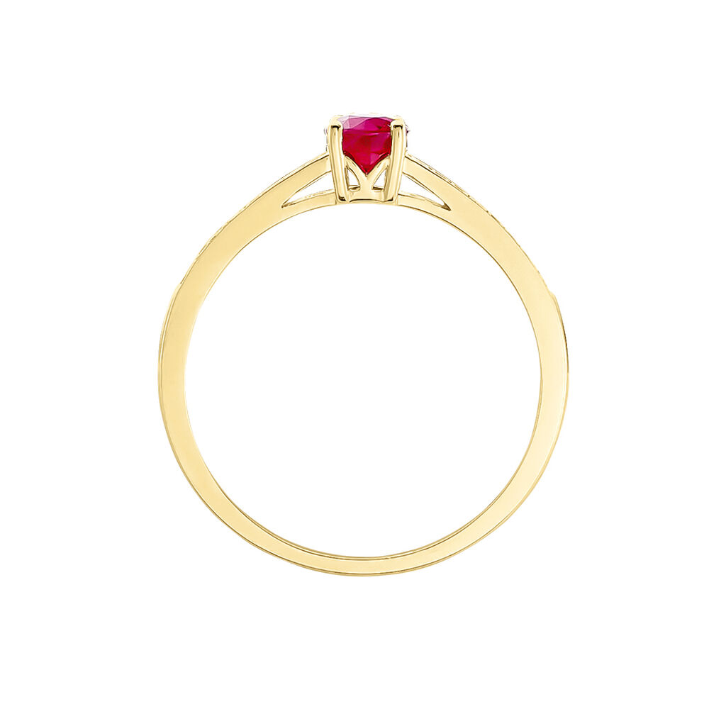 Bague Hardy Or Jaune Rubis Diamant