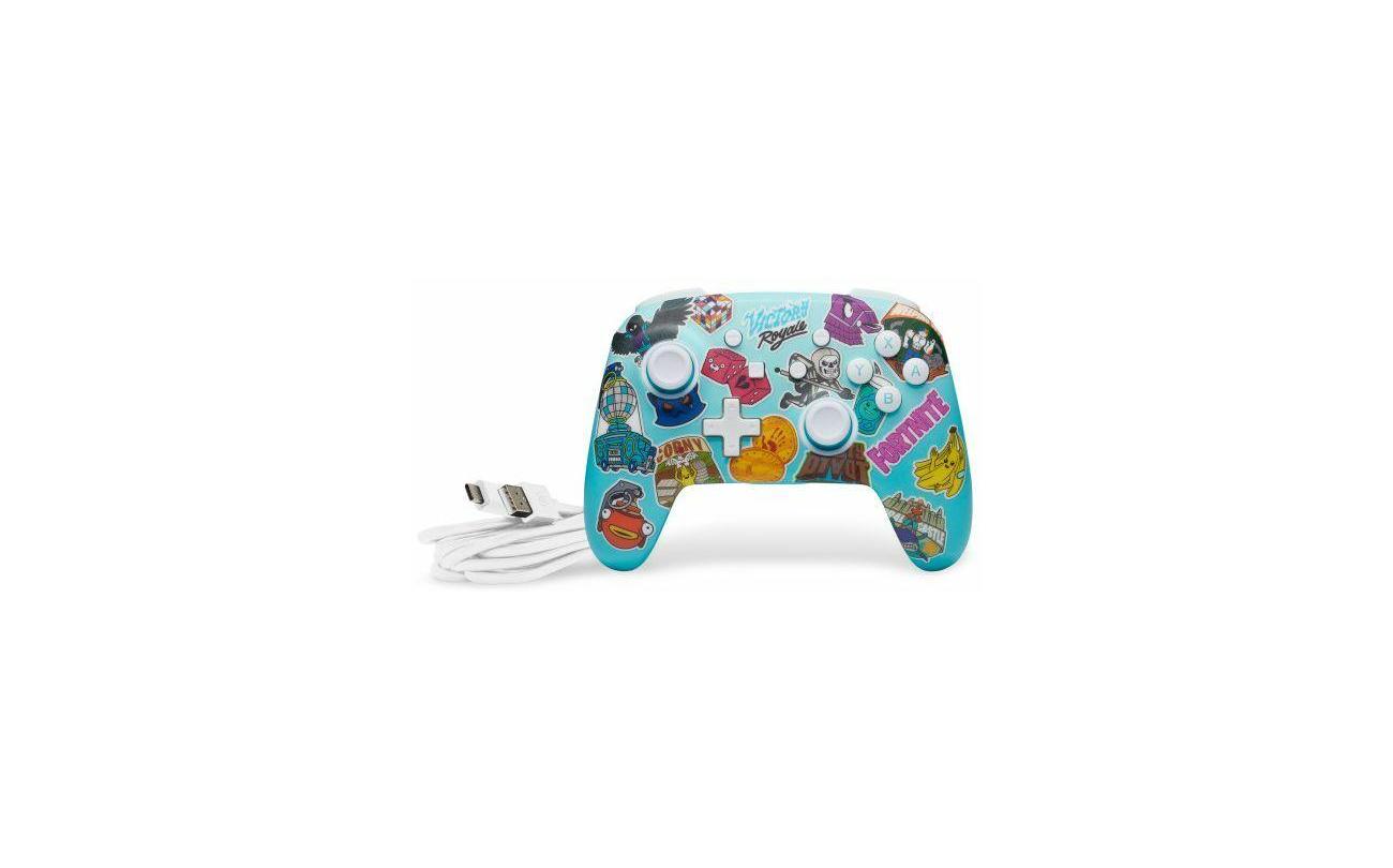 Switch PowerA Wireless Controller Fortnite Sticker Mania