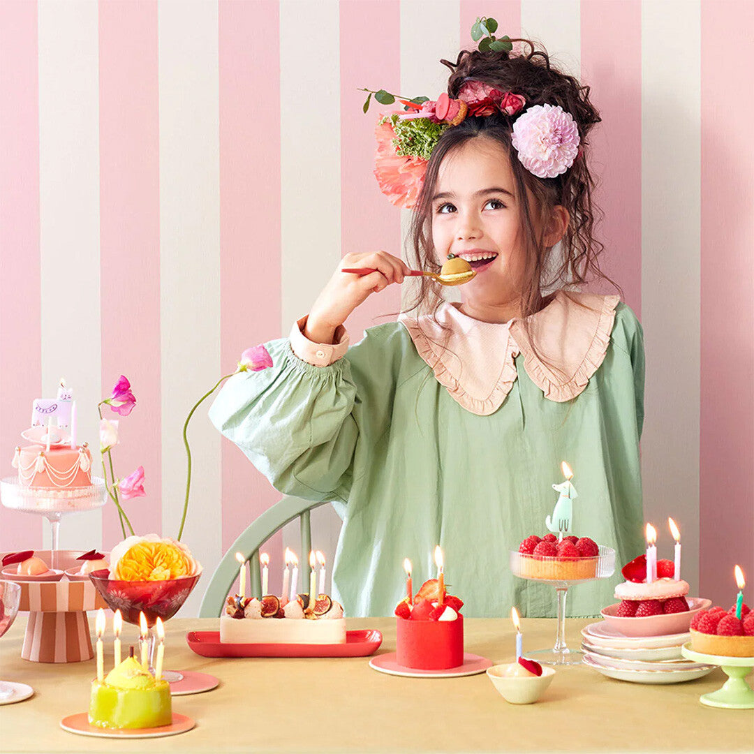 Meri meri feestkaarsjes gedraaid - rainbow - 50st