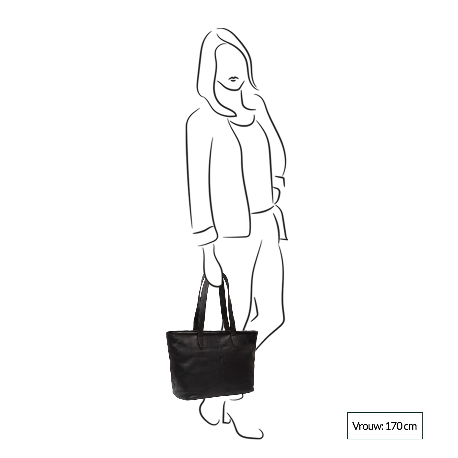 The Chesterfield Brand Monza Shopper zwart