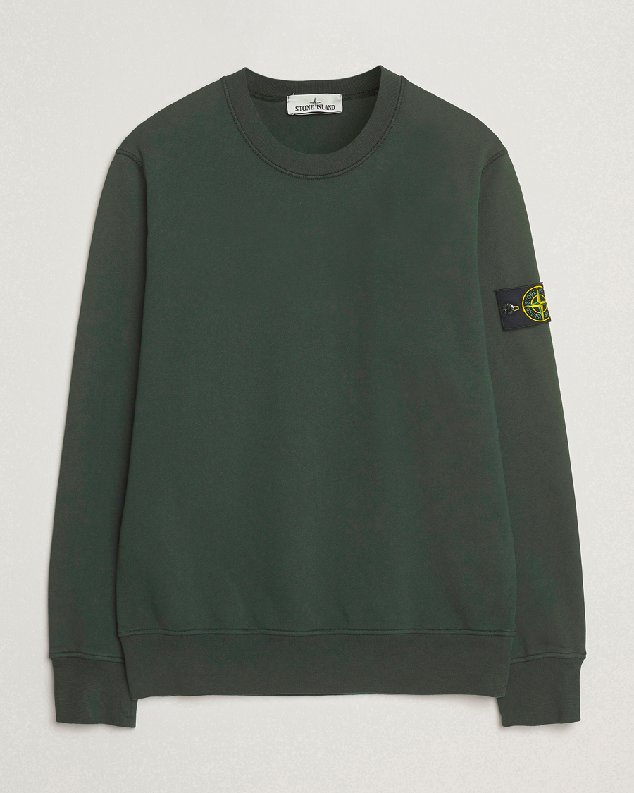 Stone Island Garment Dyed Fleece Sweatshirt Juniper