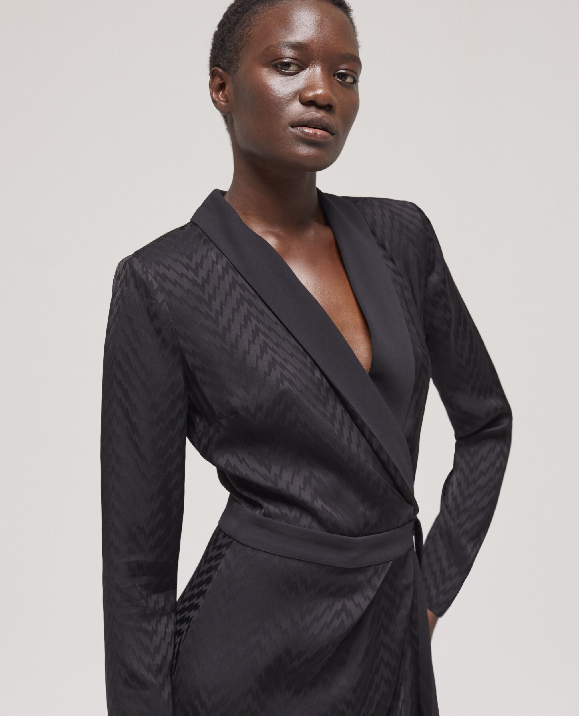 Robe courte portefeuille imprimée