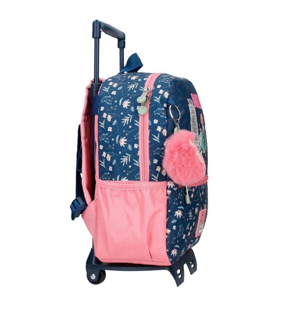 Enso Mochila de paseo Ciao Bella 32 cm com carro marinho