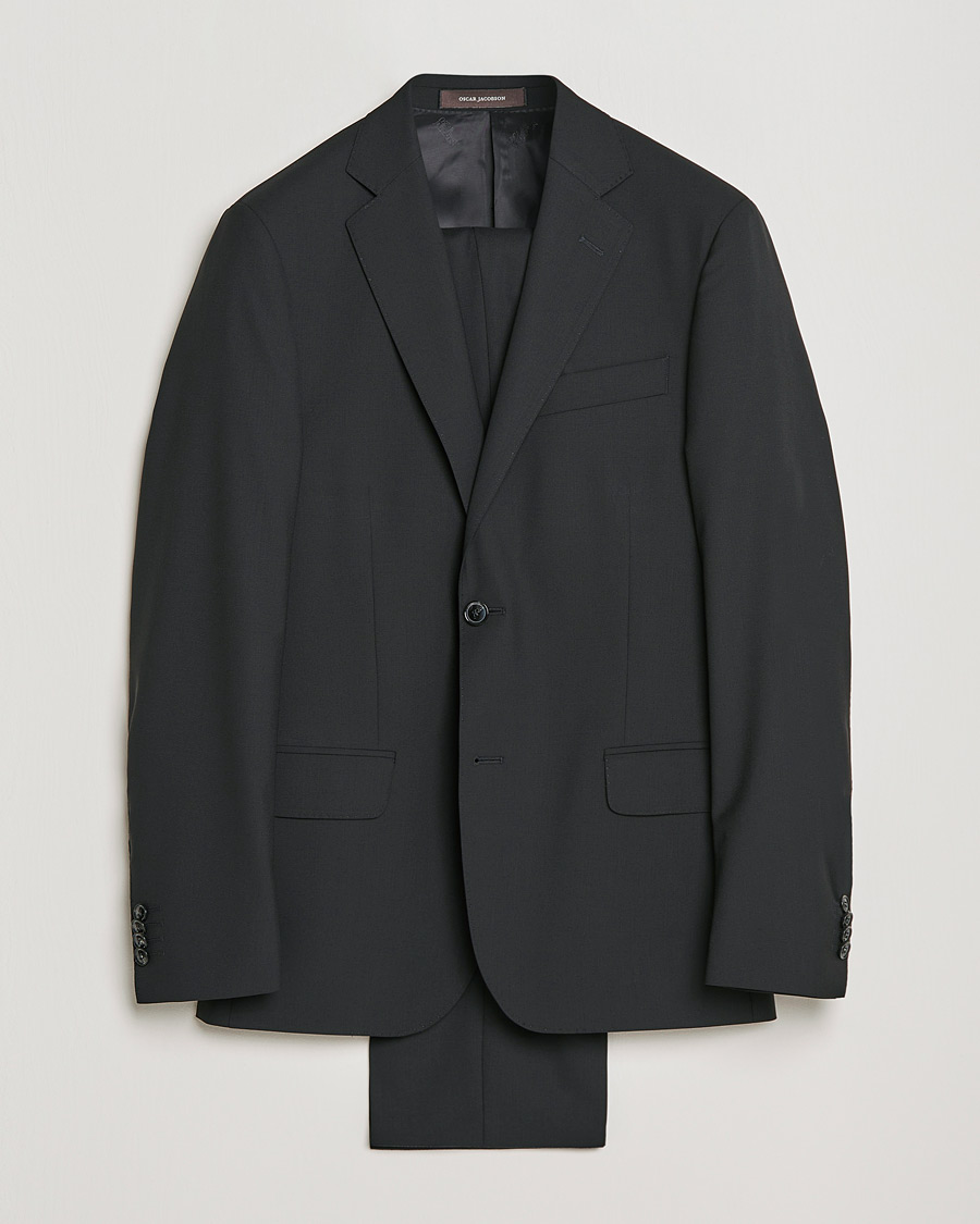 Oscar Jacobson Edmund Wool Suit Black