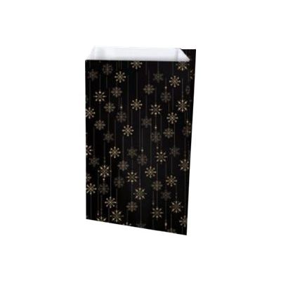 Créastyl - 150 Sacs cadeau kraft - 18 cm x 6 cm x 35 cm - noir/or
