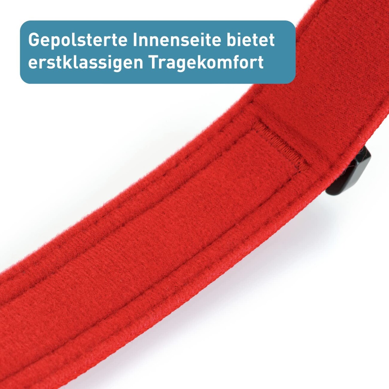 PetTec Hundehalsband aus Neopren & Nylon rot S
