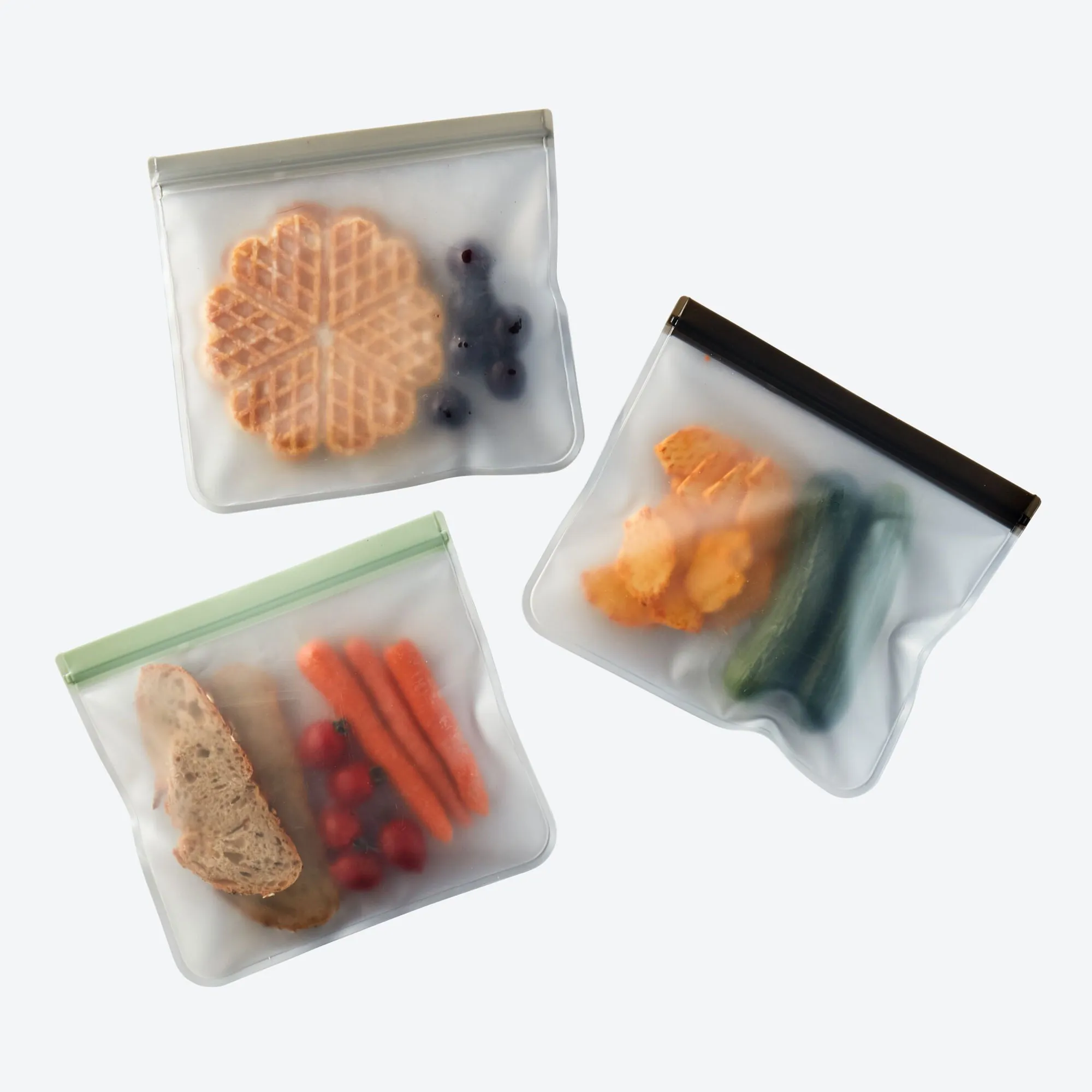 Wiederverwendbare Frischhalte-Beutel, ca. 23x21cm, 3er-Pack