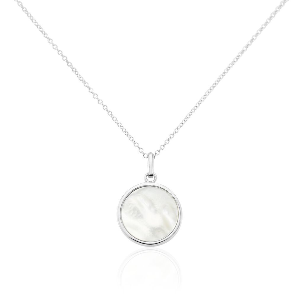 Collier Saül Argent Blanc Nacre