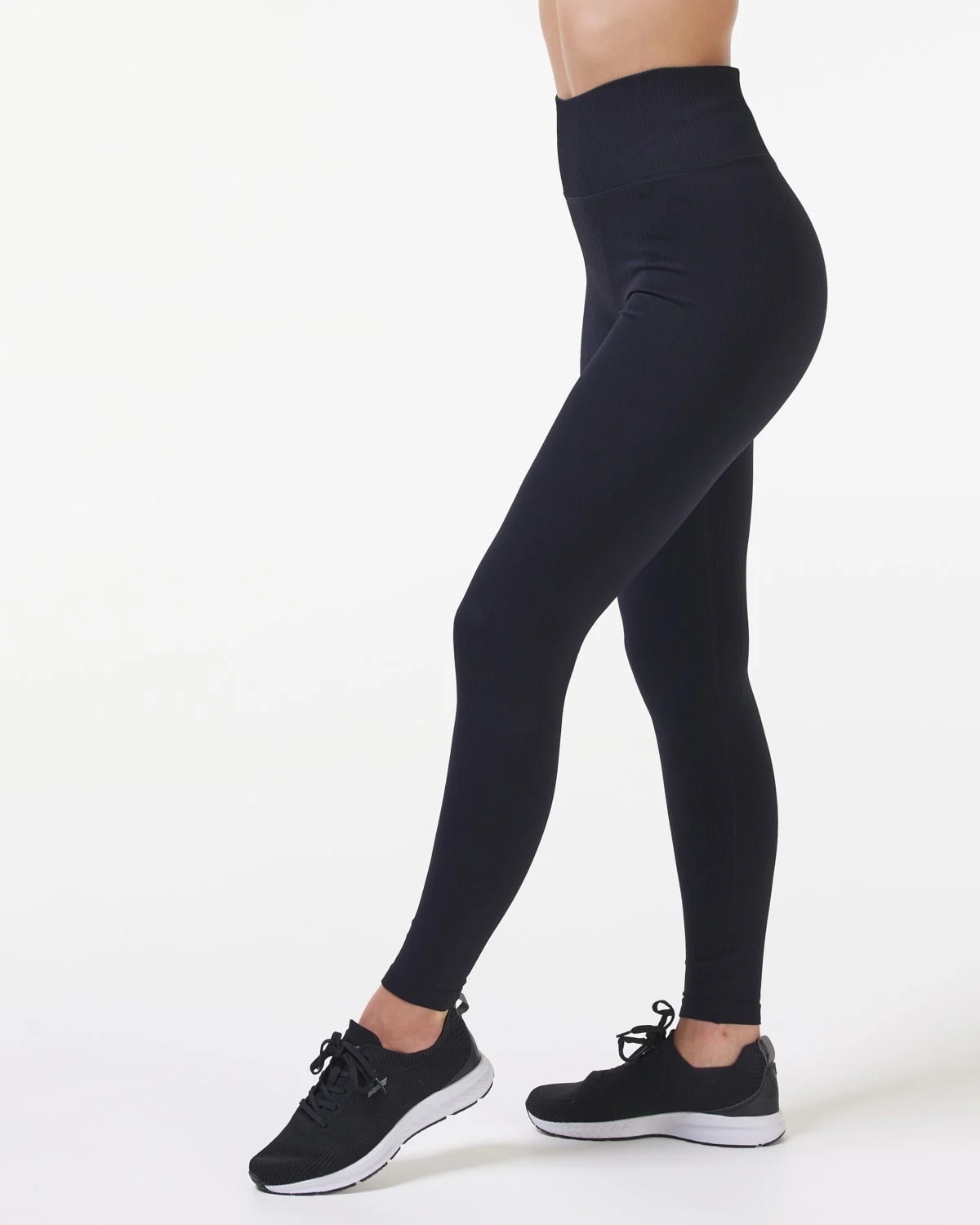 Bumpro Perfect Wide Rib Tights Black
