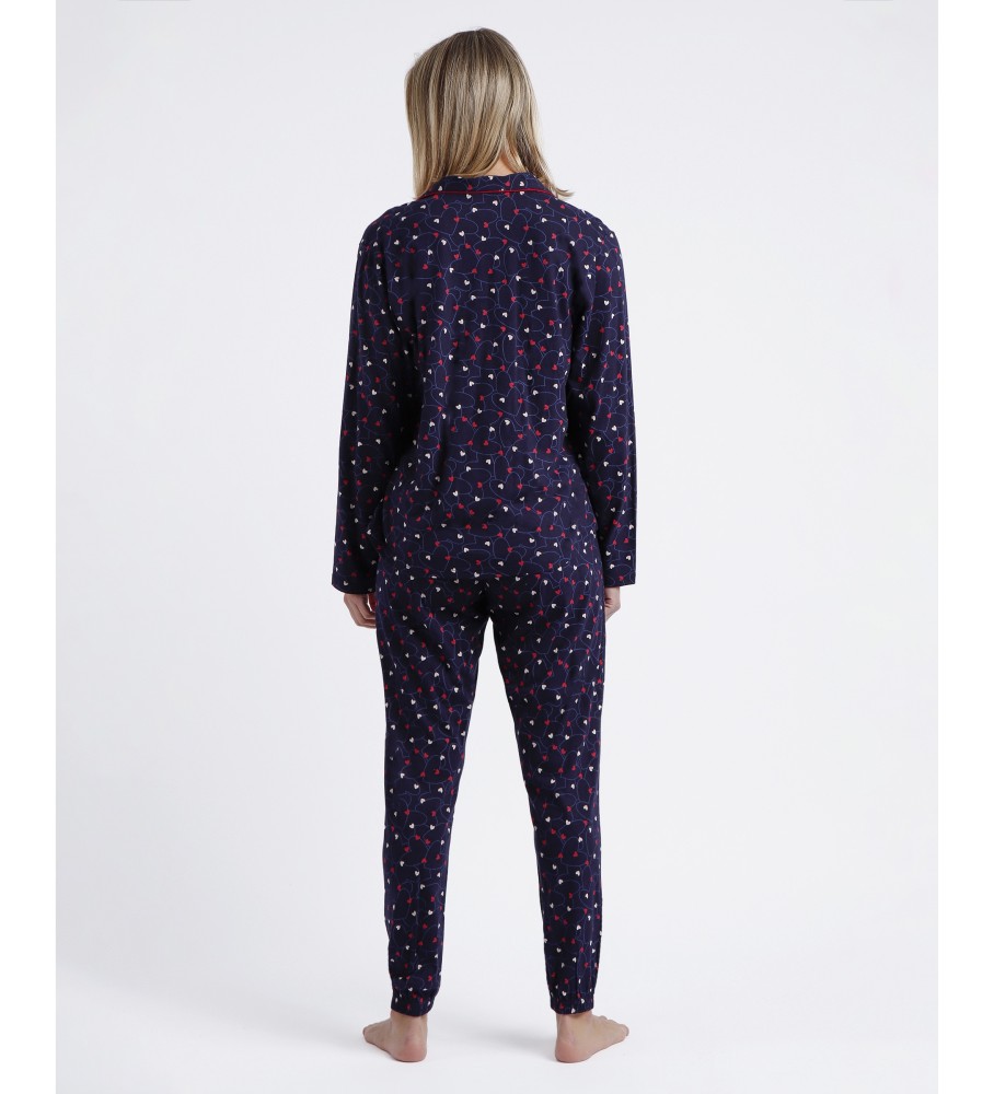 Pijama Admas de manga comprida aberto 