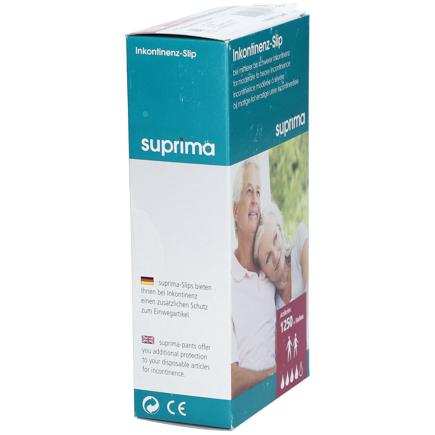 suprima 1250 PVC Slip seitlich knöpfbar