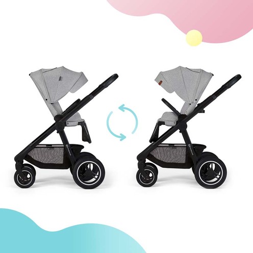Poussette Everyday 2en1 Grise - KINDERKRAFT