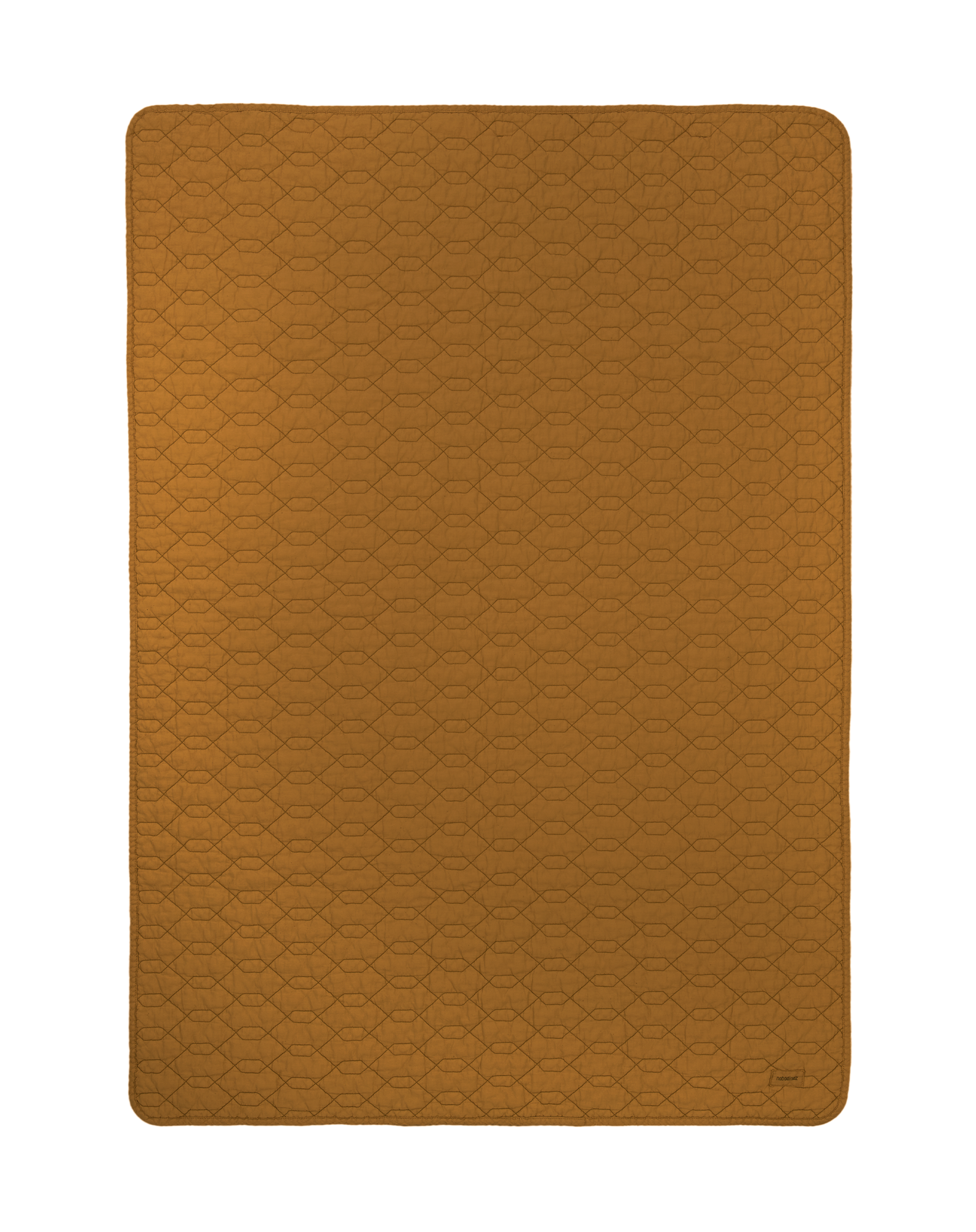 Couverture wabi-sabi matelassée en coton lavé | Beige