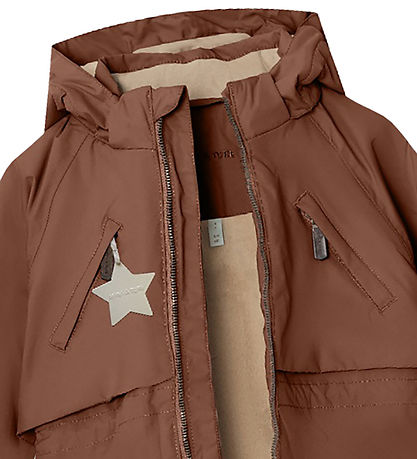 Mini A Ture Winterjacke - Algeana Fleece - Rootbeer Brown