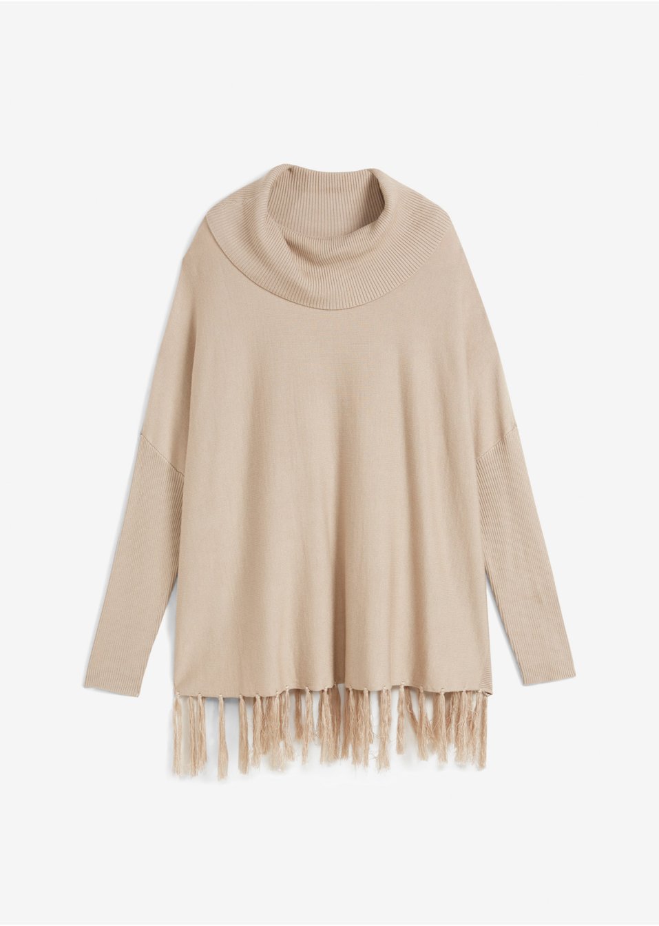 Pull avec franges à la base