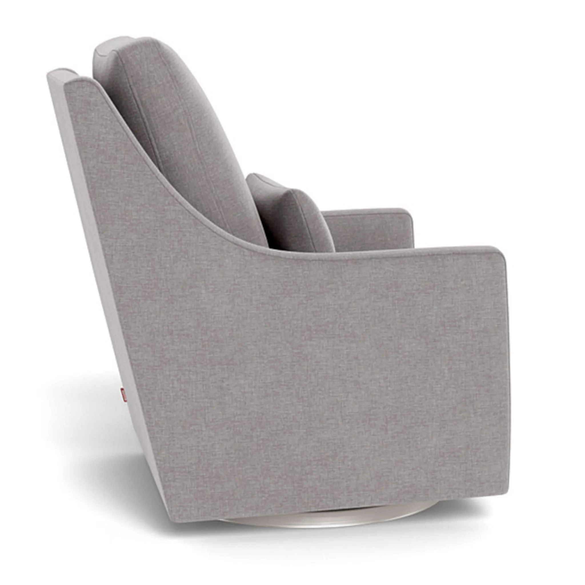 Monte Fauteuil Berçant et Pivotant Vera - Pebble Gris  Argent