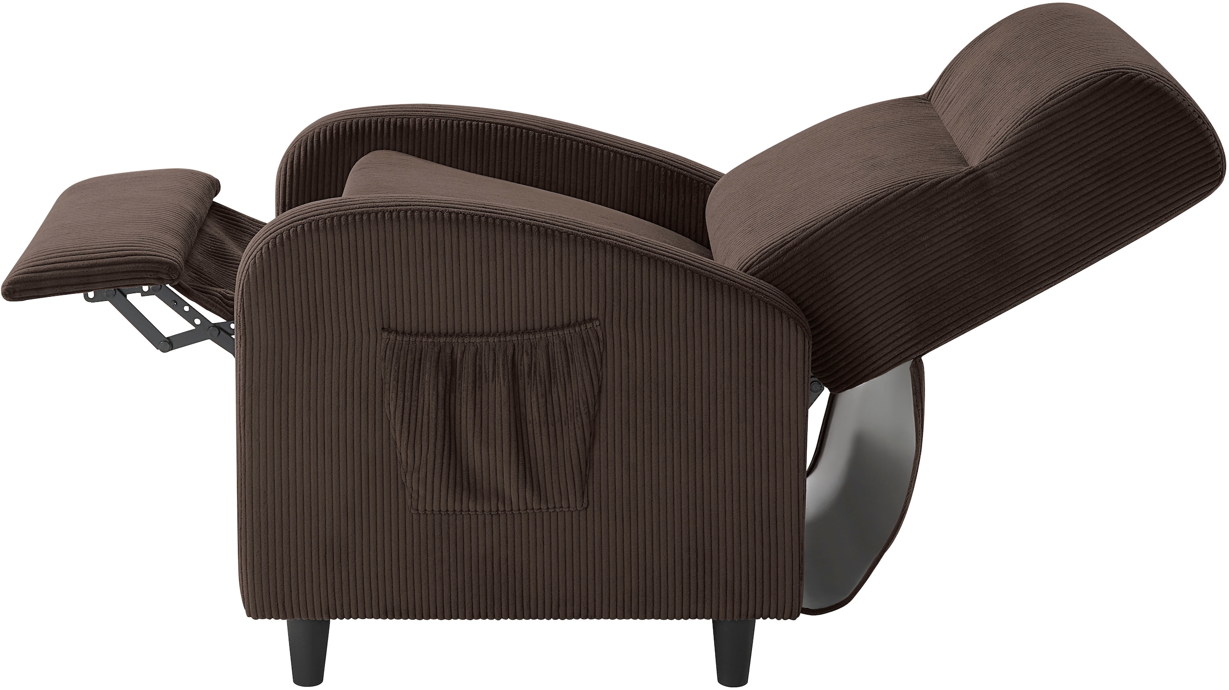 ATLANTIC home collection Relaxsessel »Tom« mit Relaxfunktion, inklusive seitlicher Tasche, TV-Sessel mit Funktion