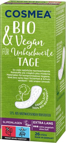 Cosmea Slipeinlagen Bio Extra Lang