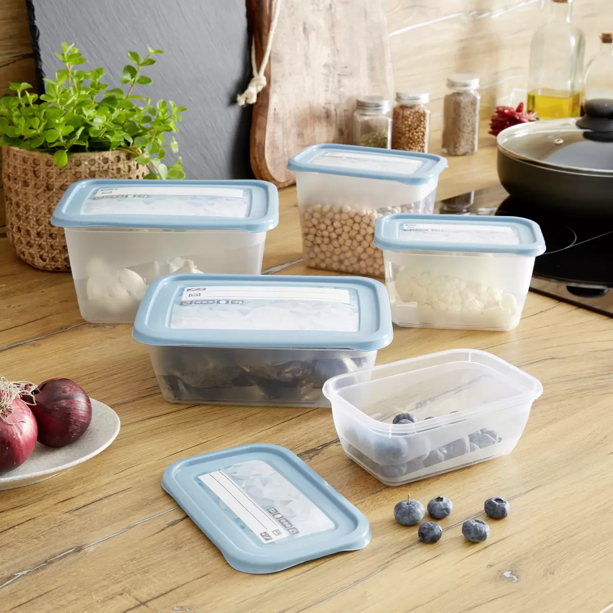 Frischhaltebox 2er Set Mia Transparent