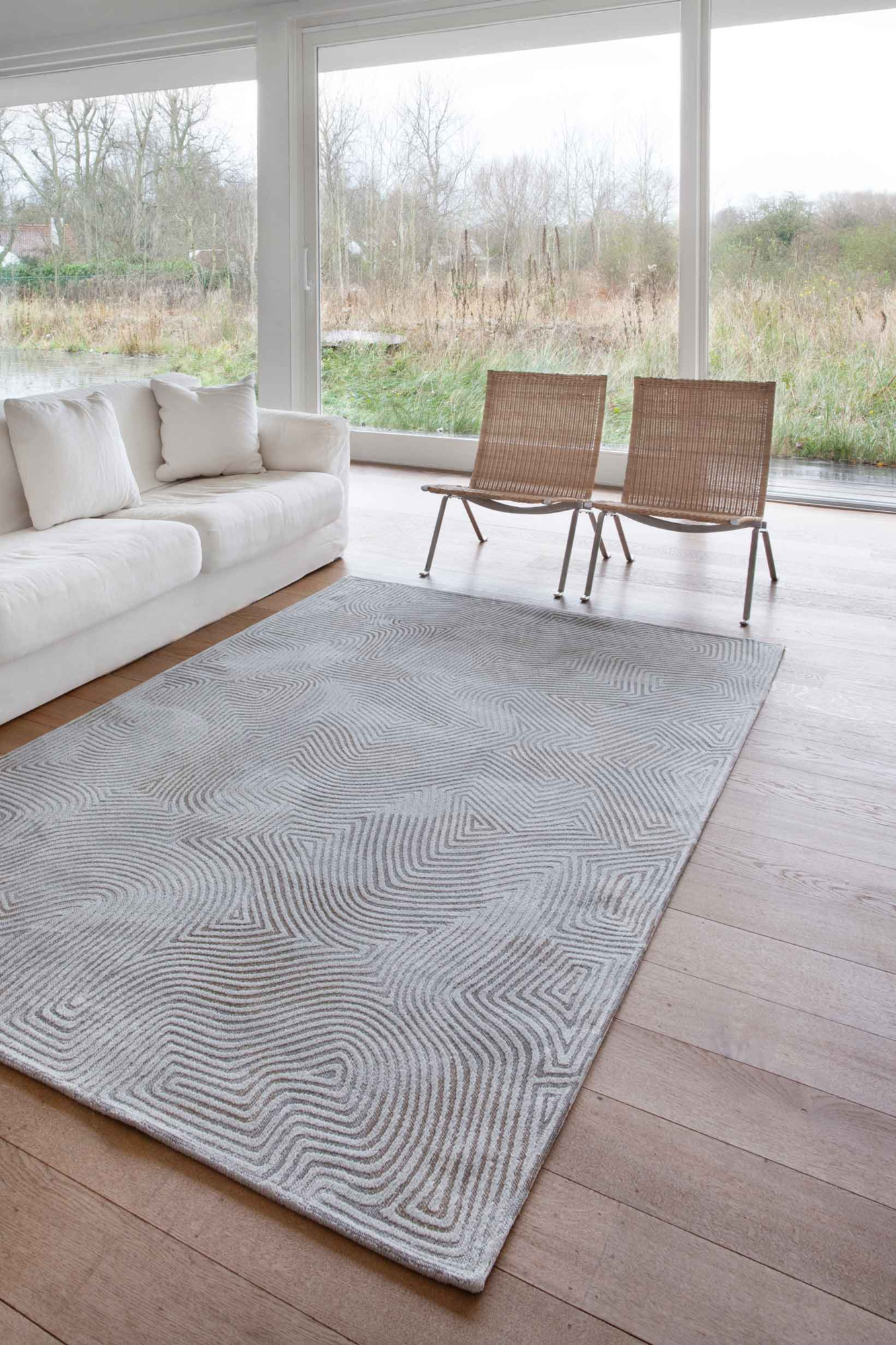 Ecorugs vloerkleed Coral wit 80x150 cm