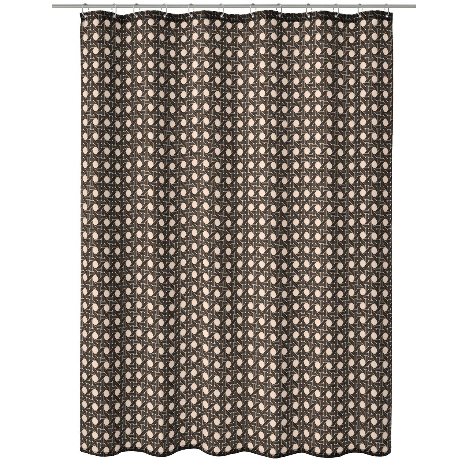 Kleine Wolke Duschvorhang - schwarz-taupe - 180x200 cm