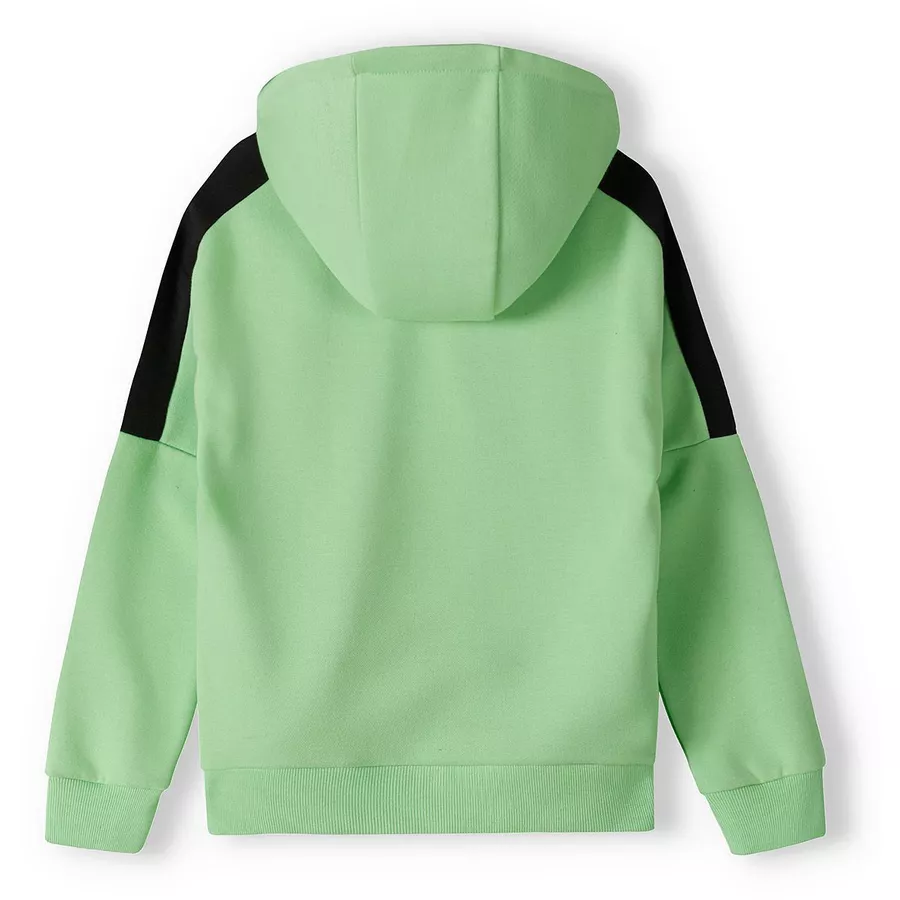 MINOTI Hoodie mit Zipper NeongrünSchwarz