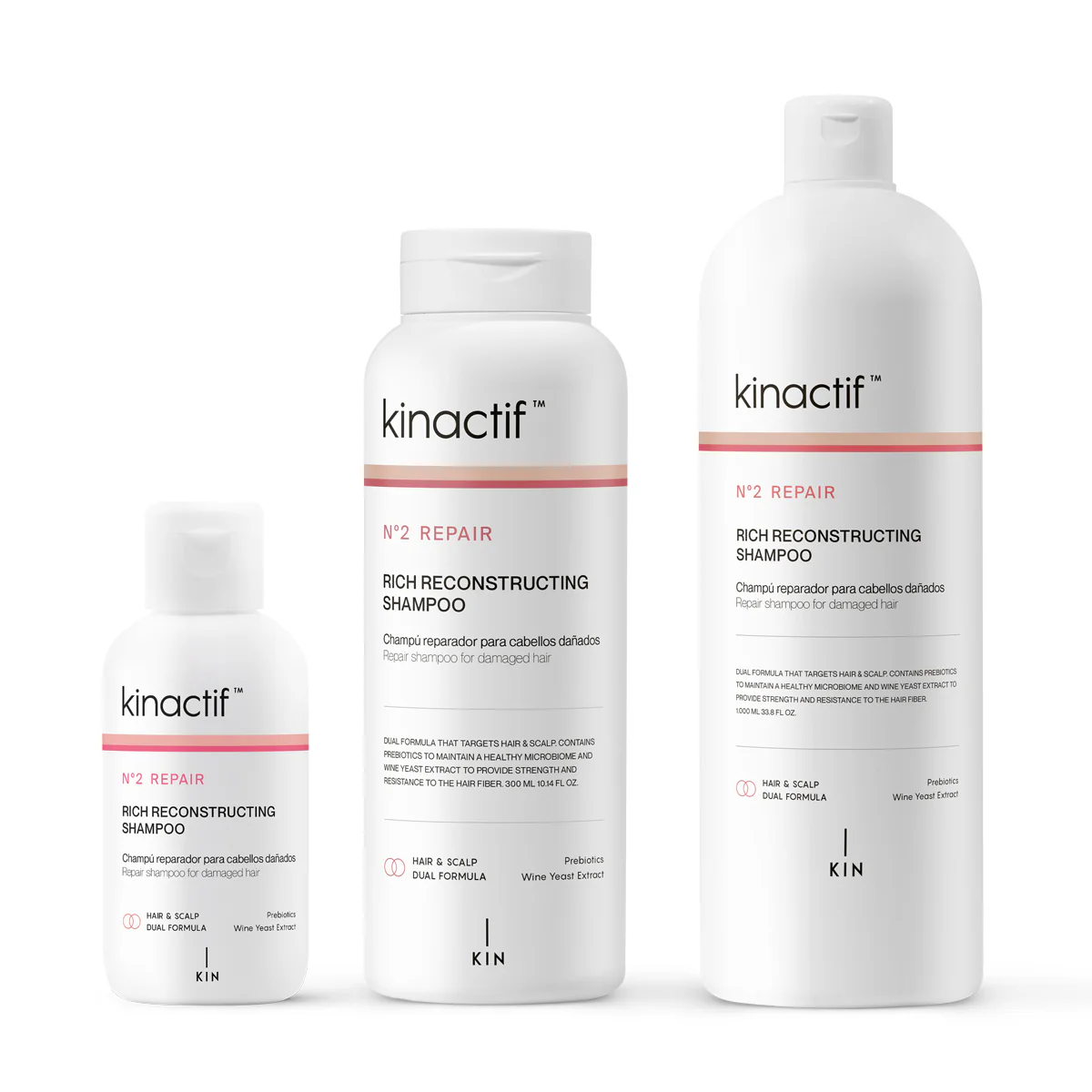 Shampoing Riche Reconstructeur Kinactif 50ml / 300ml / 1000ml