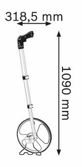 Bosch GWM 32 Meetwiel in draagtas - 0601074000