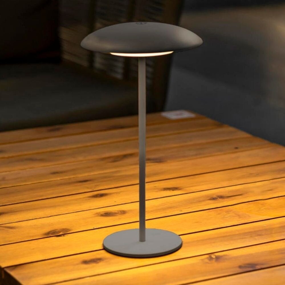 LED batterij tafellamp Sardinia 30 in antraciet 3,5W 400lm IP44