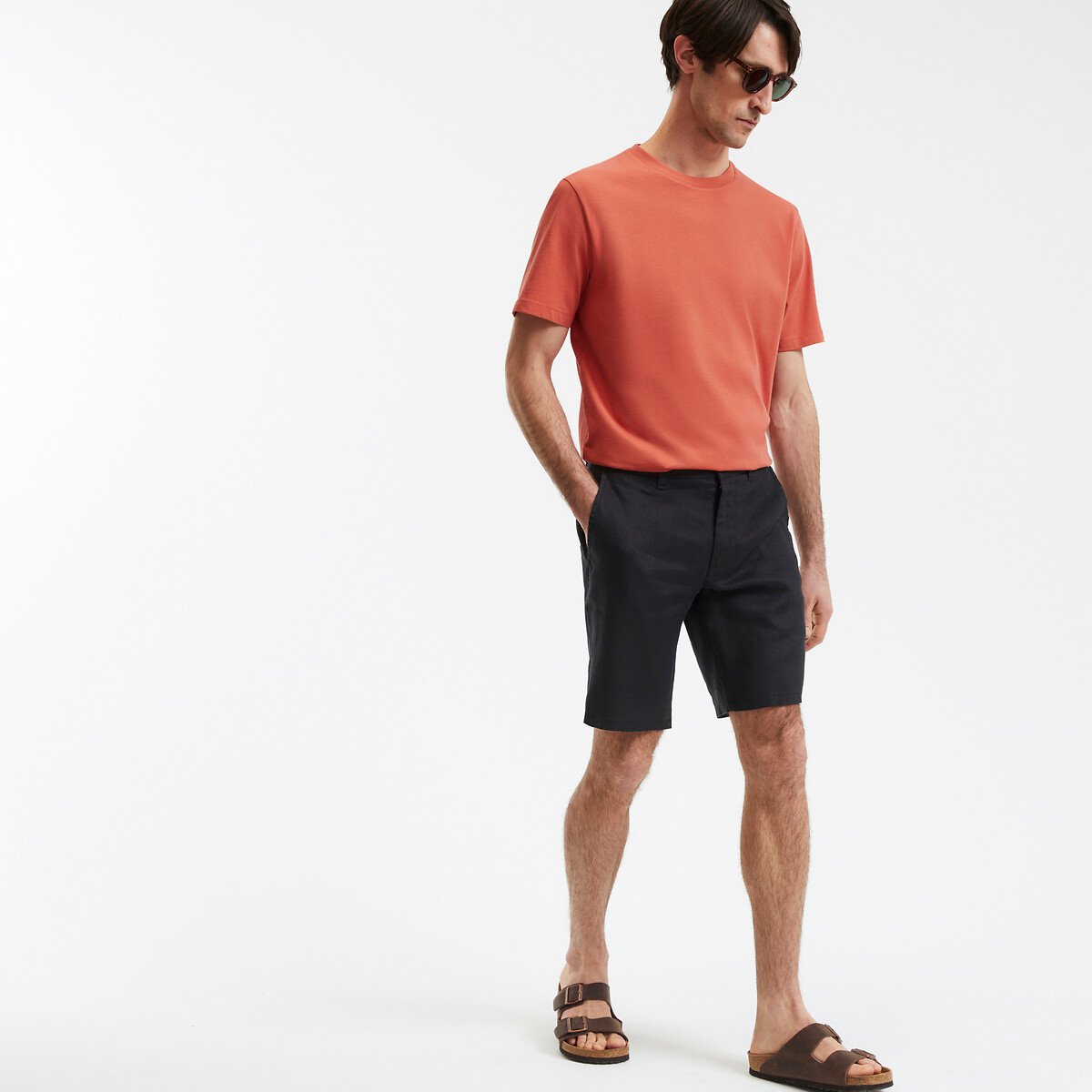 COLEÇÕES LA REDOUTE<br>Bermudas de linho