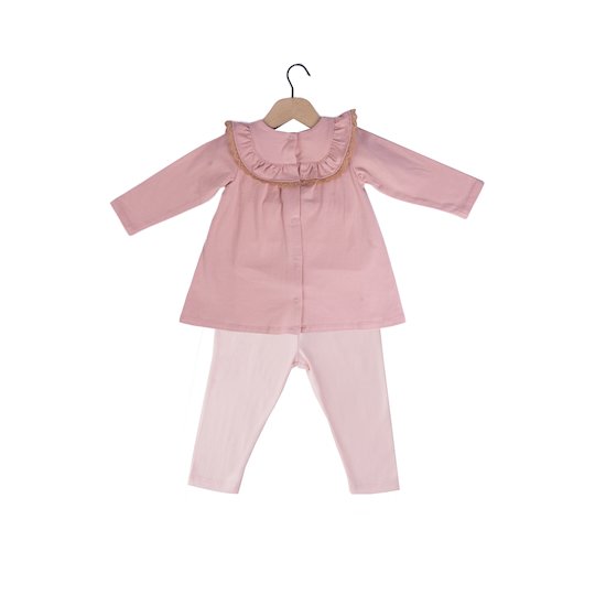 Tendre Botanique Ensemble Robe + Legging   Rose        3 mois   de               Marèse