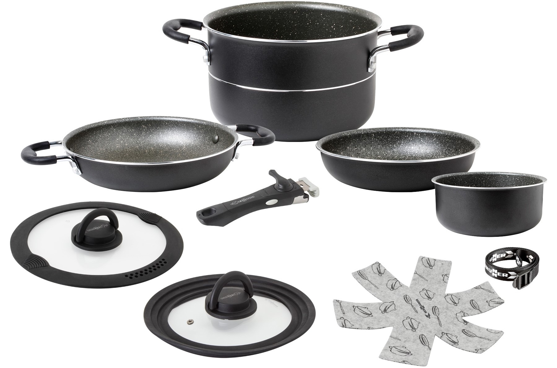 Brunner Ø 24 cm Pirate Vacublock Kochtopfset 8-tlg.