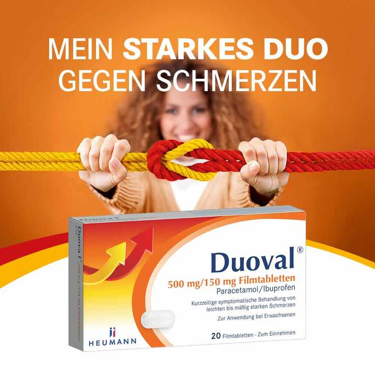 Duoval 500 mg / 150 mg Filmtabletten, 20 St