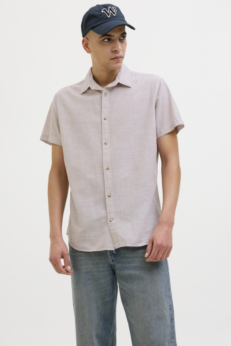 Jack & Jones beige heren overhemd