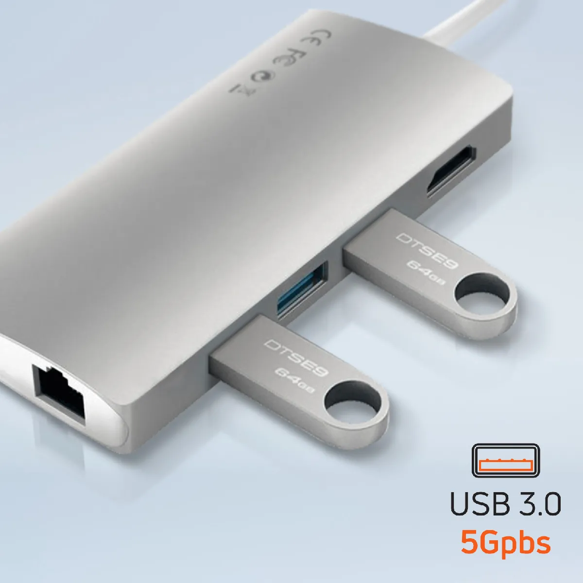 Satechi Hub USB C Multiport V2 - Argent