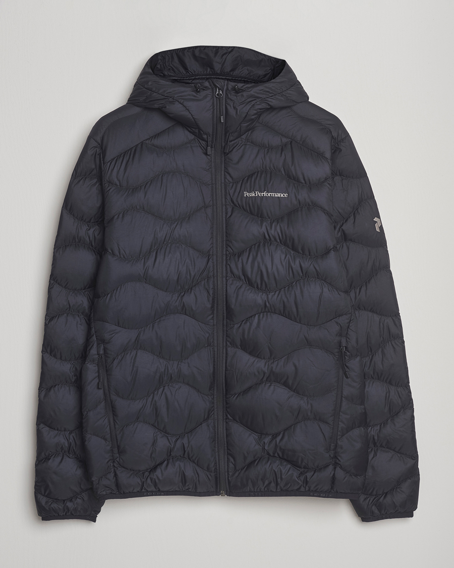 Peak Performance Helium Down Hooded Jacket Black