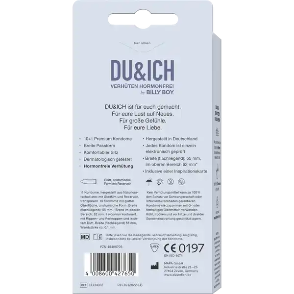 Du&Ich Kondome Viel Freiraum